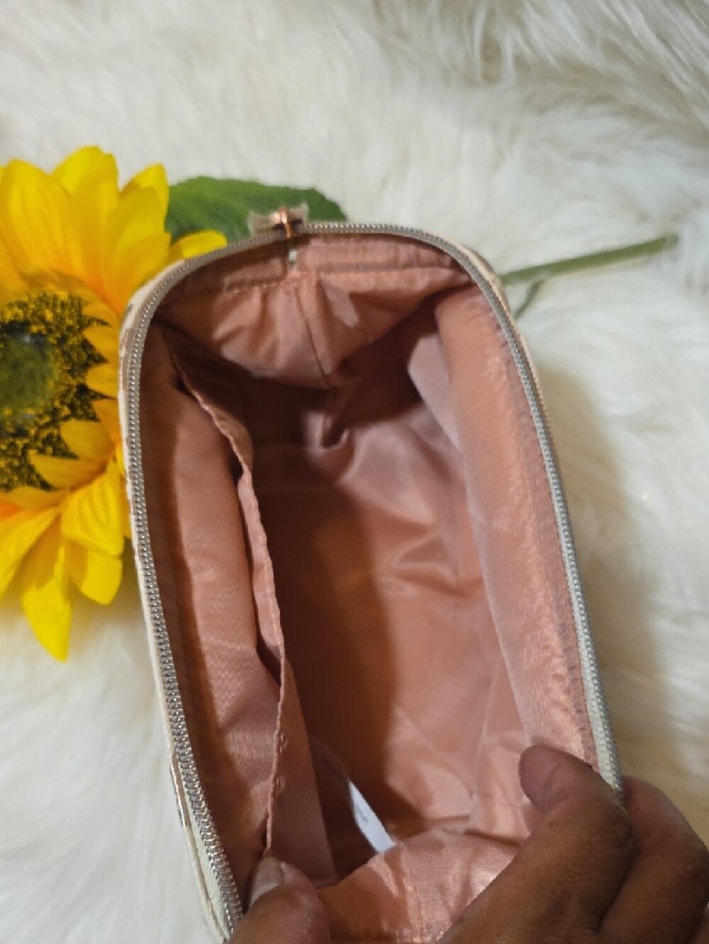 Sephora Rose Gold Leopard Cosmetic Pouch - Picture 6 of 8